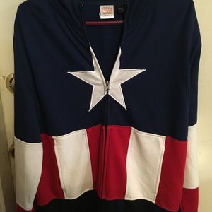 Marvel Captain America Sweater with Hooded Mask M
